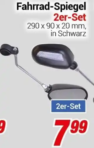 CENTERSHOP Fahrrad Spiegel 2er Set Angebot