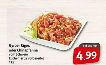 Markant Gyros-, Jäger Oder Chinapfanne Angebot