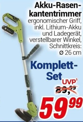 CENTERSHOP Akku Rasenkantentrimmer Angebot