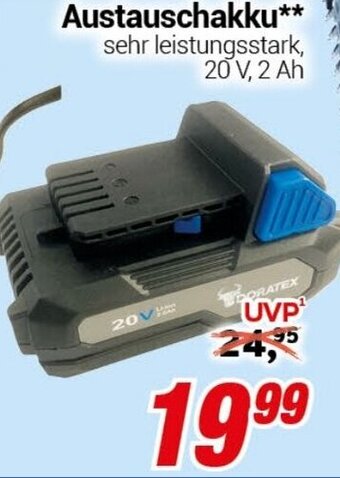 CENTERSHOP Austauschakku 20 V, 2 Ah Angebot