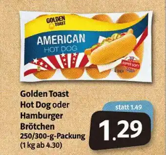 Markant Markt Golden Toast Hot Dog Oder Hamburger Brötchen Angebot