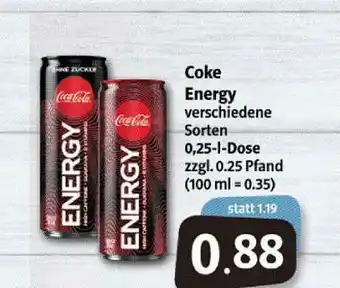 Markant Markt Coke Energy Angebot