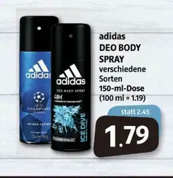 Markant Markt Adidas Deo Body Spray Angebot