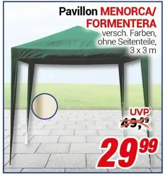 CENTERSHOP Menorca/Formentera Pavillon 3x3 m Angebot