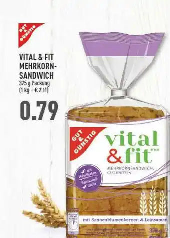 Marktkauf Vital & Fit Mehrkornsandwich Gut & Günstig Angebot