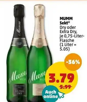 PENNY Mumm Sekt Angebot