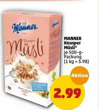 PENNY Manner Knusper Müsli Angebot