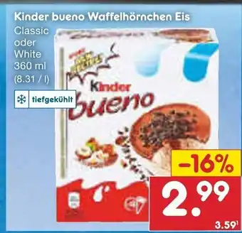 Netto Marken-Discount Ferrero Kinder Bueno Eis 360ml Angebot