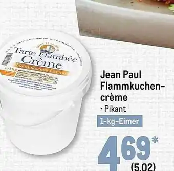 METRO Jean paul flammkuchencrème Angebot