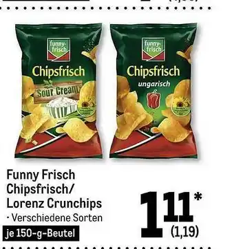 METRO Funny frisch chipsfrisch oder lorenz crunchips Angebot