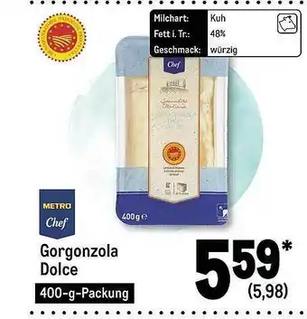 METRO Metro chef gorgonzola dolce Angebot