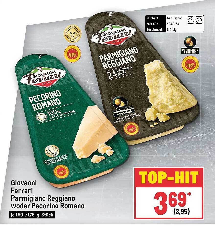 Giovanni ferrari parmigiano reggiano woder pecorino romano Angebot bei
