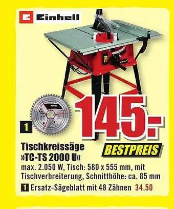 B1 Discount Baumarkt Tischkreissäge Angebot