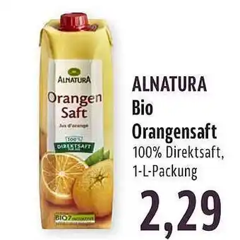 BUNGERT Alnatura bio orangensaft Angebot