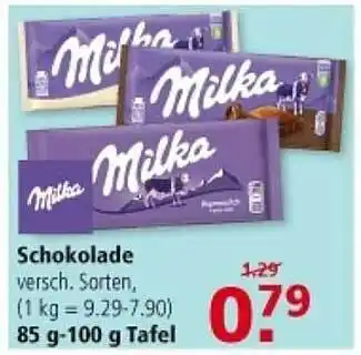 Multi Markt Schokolade versch. sorten Angebot