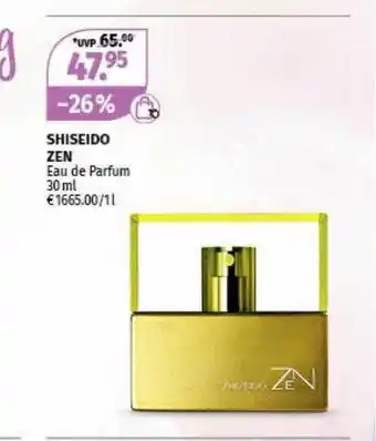 Müller Shiseido zen eau de parfum Angebot