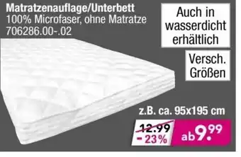 Möbel Boss Matratzenauflage/Unterbett Angebot