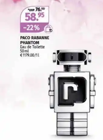 Müller Paco rabanne phantom eau de toilette Angebot