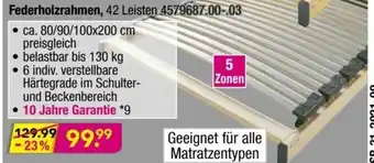 Möbel Boss Federholzrahmen Angebot