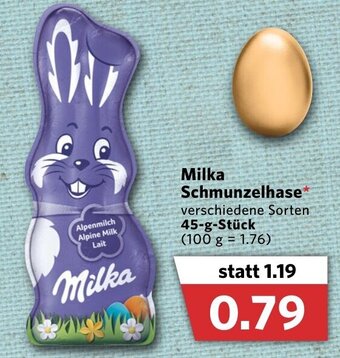 Combi Milka Schmunzelhase 45g Angebot