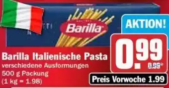 Hit Barilla Italienische Pasta 500 g Packung Angebot