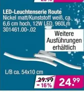 Möbel Boss LED Leuchtenserie Route Angebot