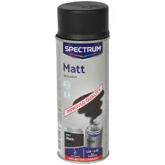 Action Spectrum matte sprühfarbe schwarz Angebot