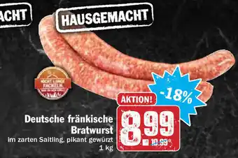 Hit Deutsche fränkische Bratwurst 1kg Angebot