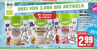 Hit Hit Bio Milch Eis 500ml Becher Angebot