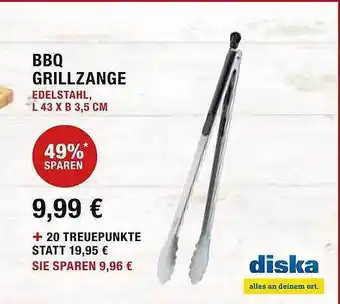 diska Bbq grillzange Angebot