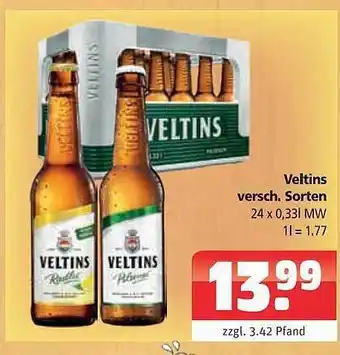 Getränkehaus Veltins verschiedene sorten Angebot