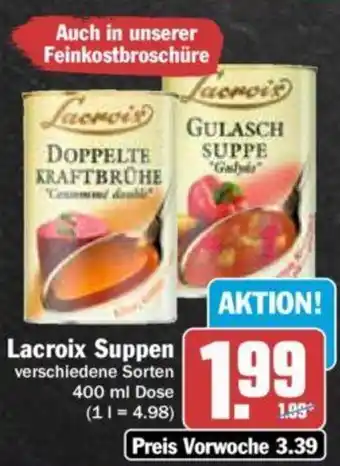 Hit Lacroix Suppen 400 ml Dose Angebot