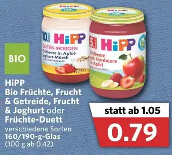 Combi Hipp Bio Früchte, Früchte, Frucht & Getreide, Frucht & Joghurt oder Früchte Duett 160/190g Angebot