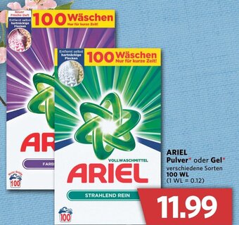 Combi Ariel Pulver oder Gel 100WL Angebot