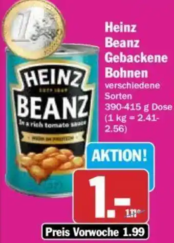 Hit Heinz Beanz Gebackene Bohnen 390-415 g Dose Angebot