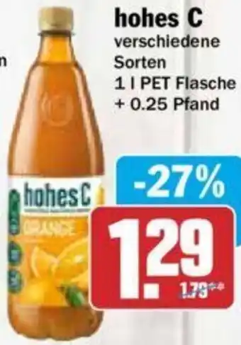 Hit Hohes C 1 L PET Flasche Angebot