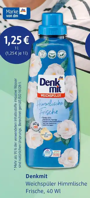 dm drogerie Denkmit Weichspüler Himmlische Frische 40 WL Angebot