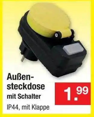 Zimmermann Außen-steckdose mit schalter Angebot