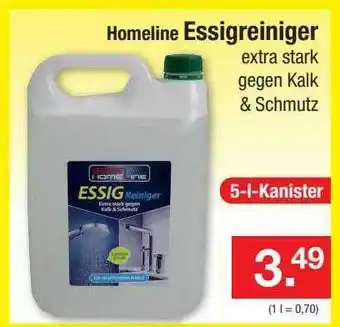 Zimmermann Homeline essigreiniger extra stark gegen kalk & schmutz Angebot