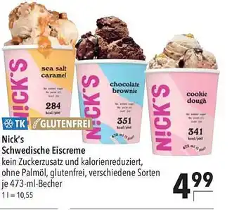 CITTI Markt Nick's schwedische eiscreme Angebot