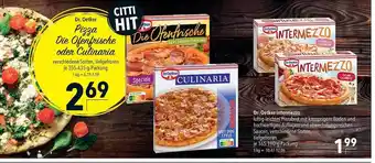 CITTI Markt Dr. oetker pizza die ofenfrische oder culinaria Angebot