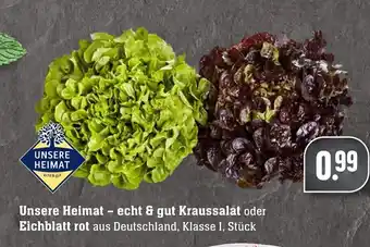 Edeka Neukauf Unsere Heimat echt & gut Kraussalat oder Eichblatt rot Angebot