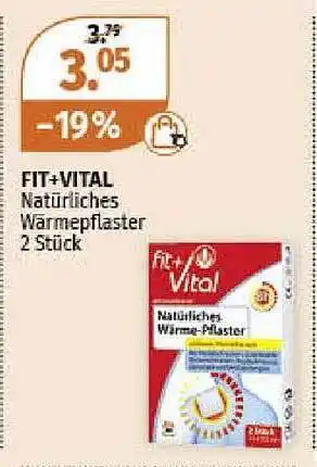 Müller Fit+vital natürliches wärmepflaster Angebot