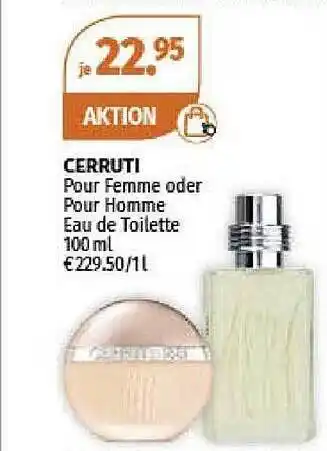 Müller Cerruti pour femme oder homme eau de toilette Angebot