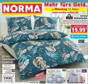 Norma Dreamtex jersey bettwäsche Angebot