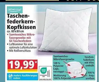 Norma Ortho-vital taschenfederkern-kopfkissen Angebot