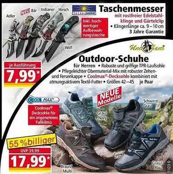 Norma Taschenmesser oder outdoor-schuhe uncle sam Angebot