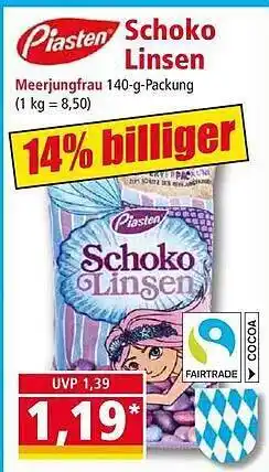 Norma Piasten schoko linsen Angebot