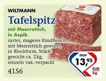 Recke Fleischwaren Wiltmann tafelspitz Angebot