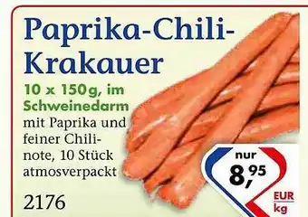 Recke Fleischwaren Paprika-chili-krakauer Angebot